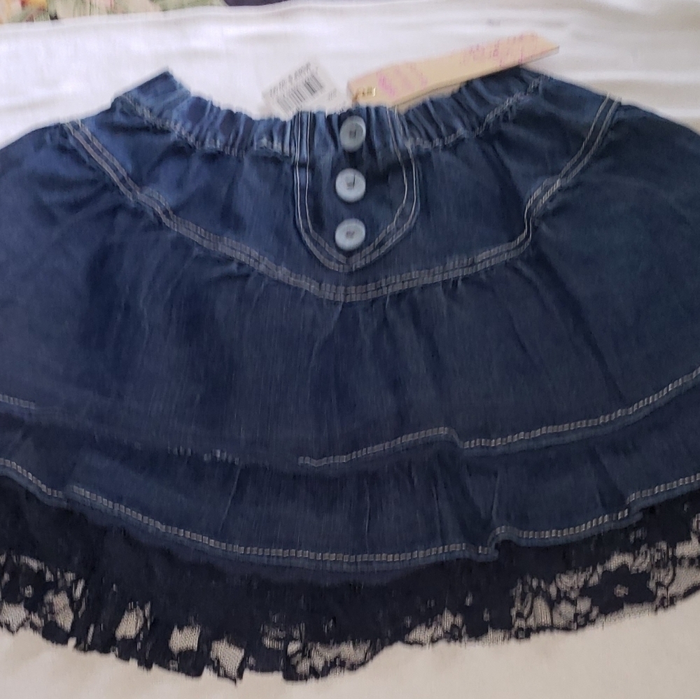 𝅺nwt Girls Rubee Jeans Denim Skirt sz 14